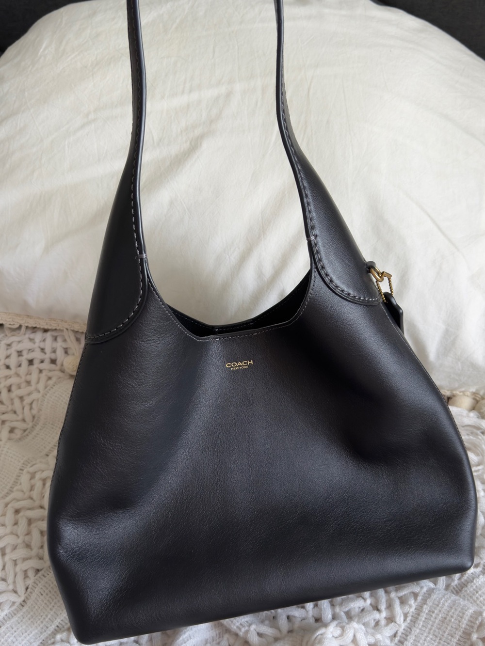 Brooklyn Shoulder Bag 28  (Black) Coach bag